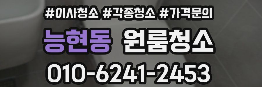 능현동 이사청소