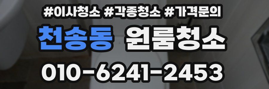 천송동 이사청소