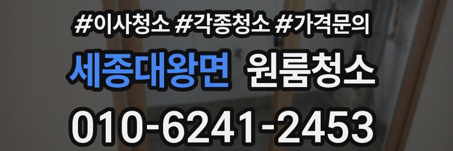 세종대왕면 이사청소