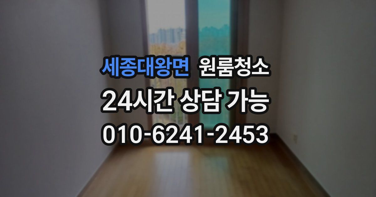 세종대왕면 입주청소