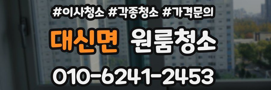 대신면 이사청소