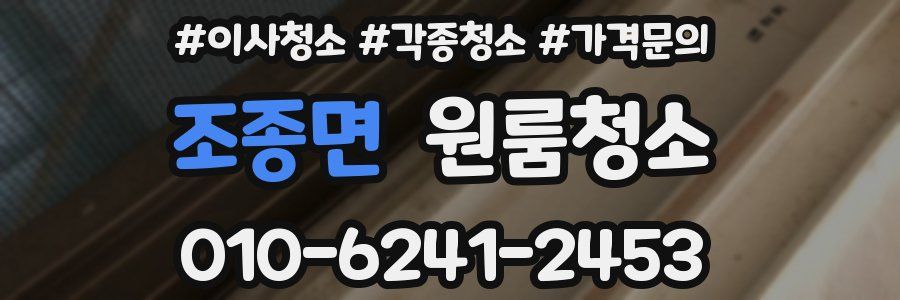 조종면 이사청소