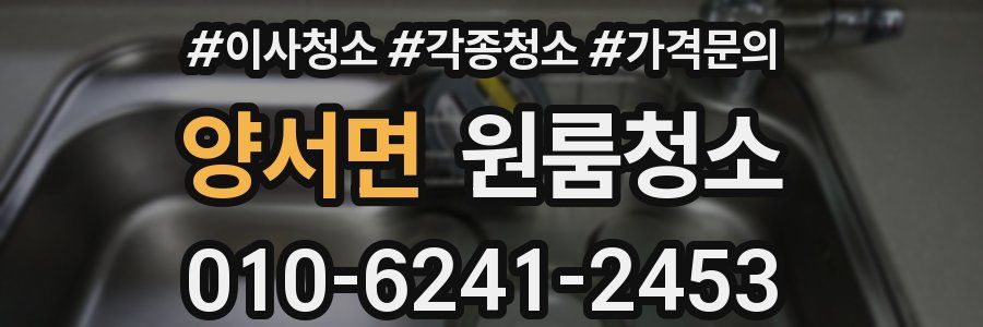 양서면 이사청소