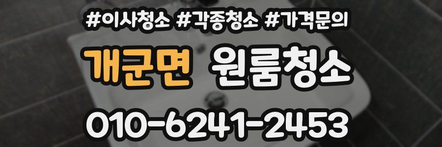 개군면 이사청소