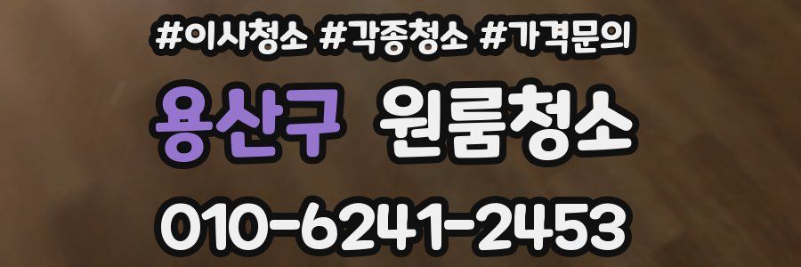 용산구 이사청소