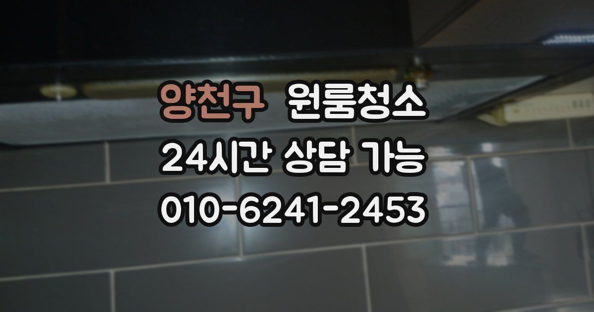 양천구 입주청소