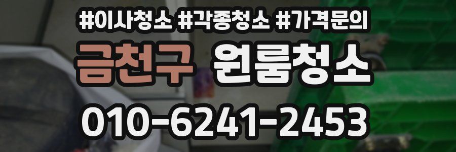 금천구 이사청소