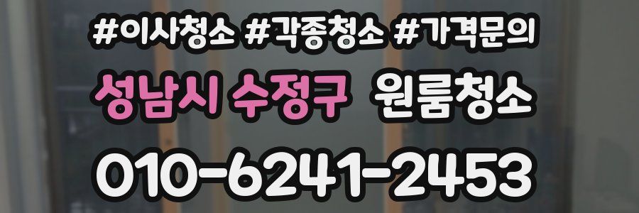 성남시 수정구 이사청소