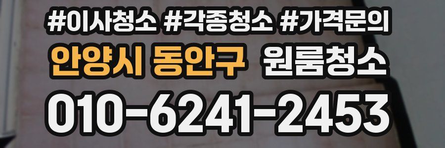 안양시 동안구 이사청소