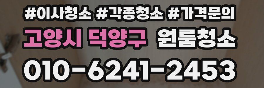 고양시 덕양구 이사청소