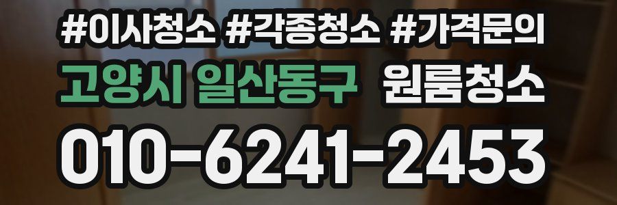 고양시 일산동구 이사청소