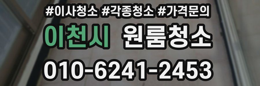 이천시 이사청소