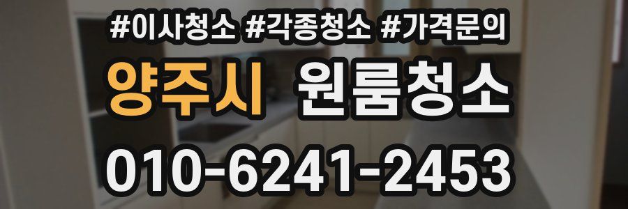 양주시 이사청소