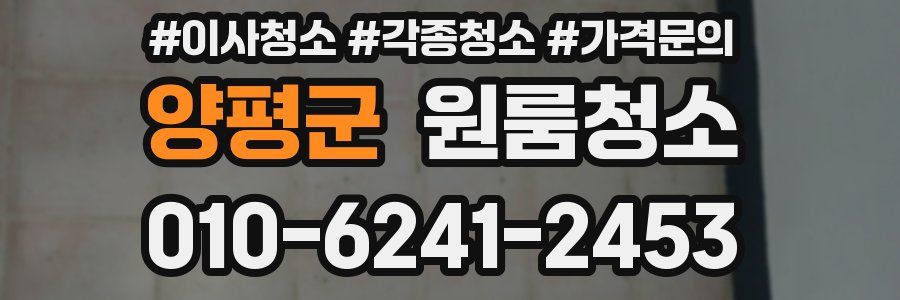 양평군 이사청소