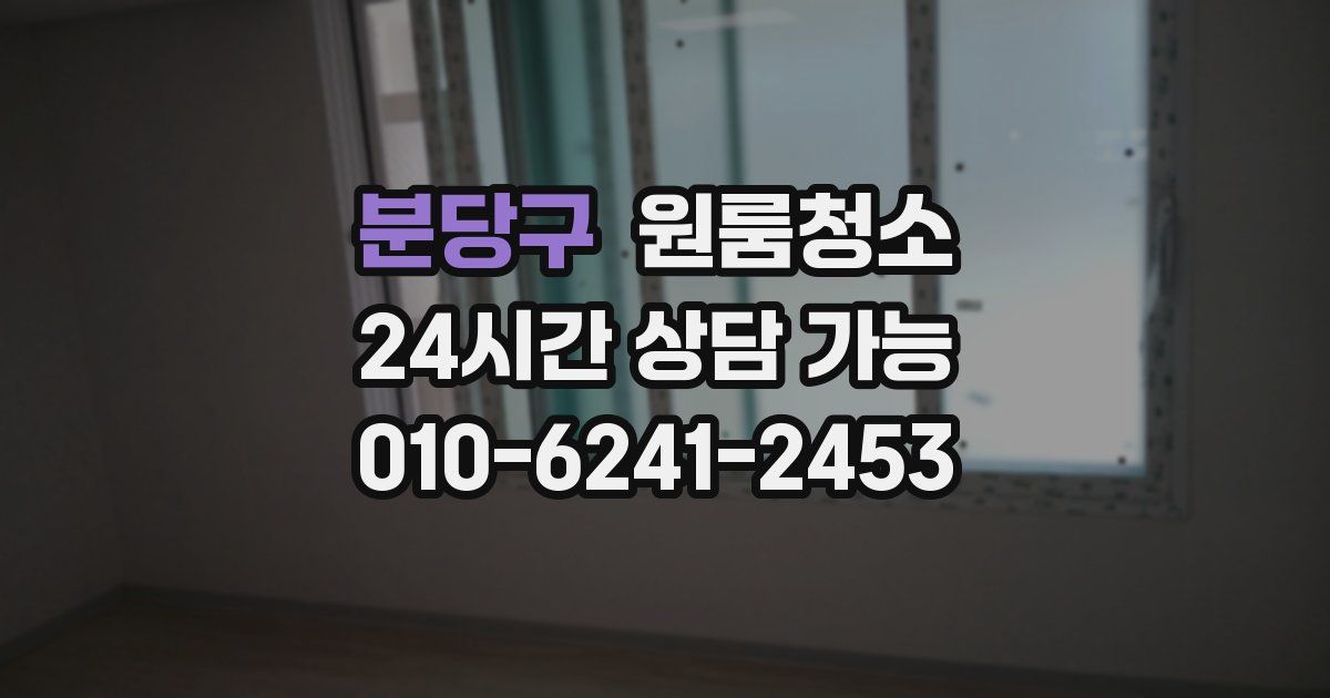 분당구 입주청소