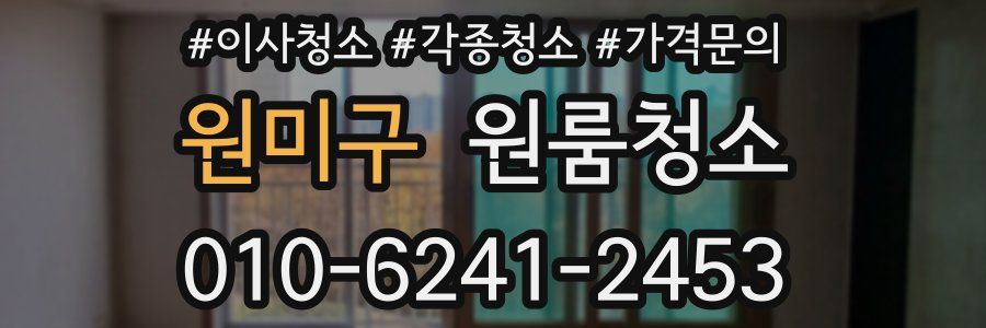 원미구 이사청소