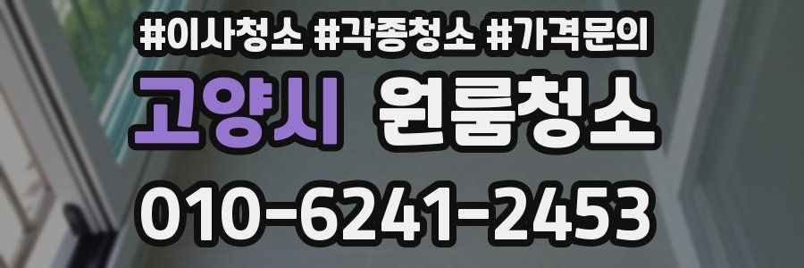 고양시 이사청소
