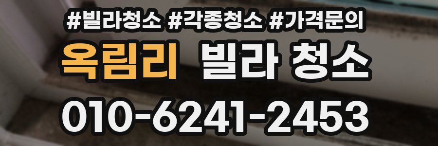 옥림리 빌라 청소