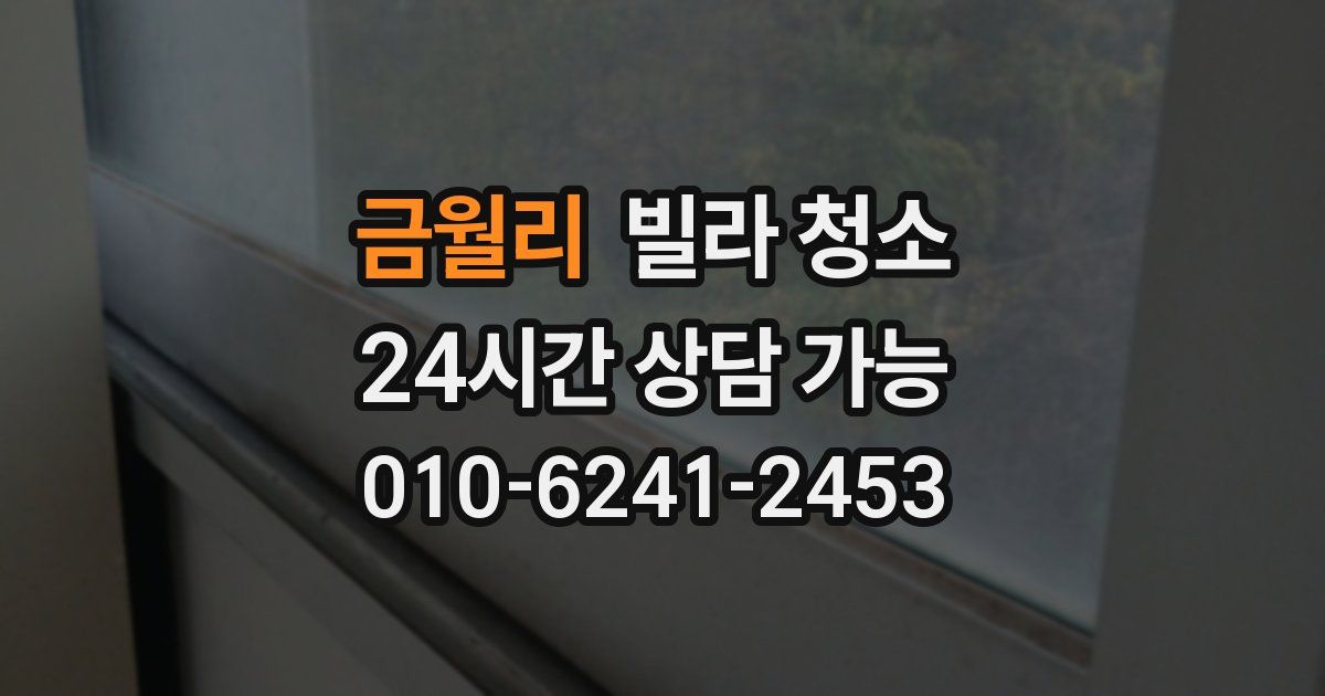 금월리 빌라 청소