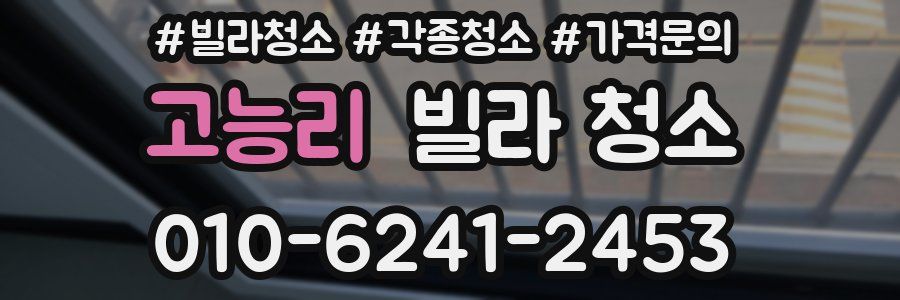 고능리 빌라 청소