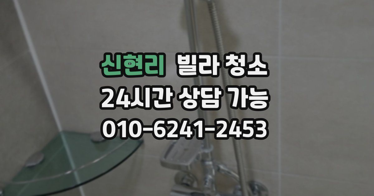 신현리 빌라 청소