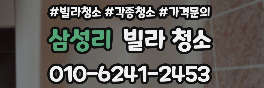 삼성리 빌라 청소