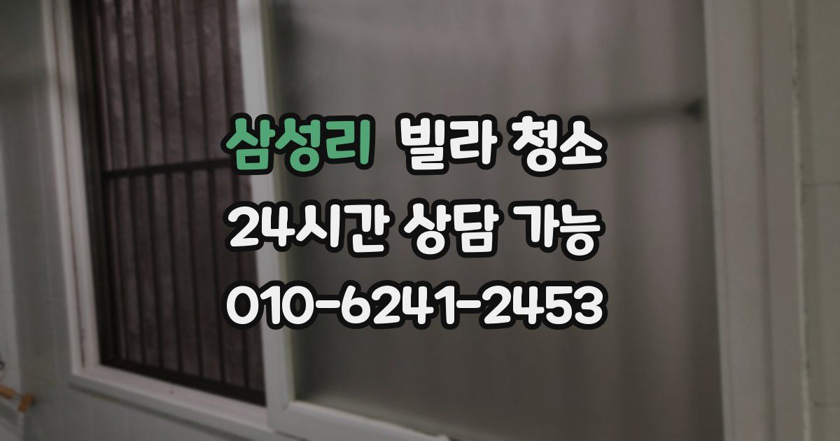 삼성리 빌라 청소