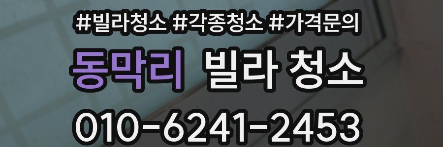 동막리 빌라 청소