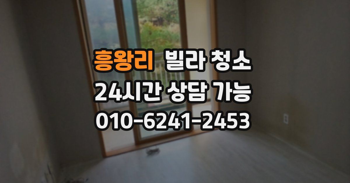 흥왕리 빌라 청소