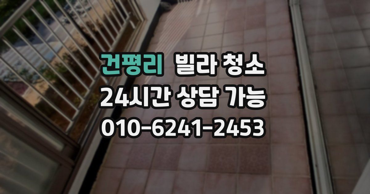 건평리 빌라 청소