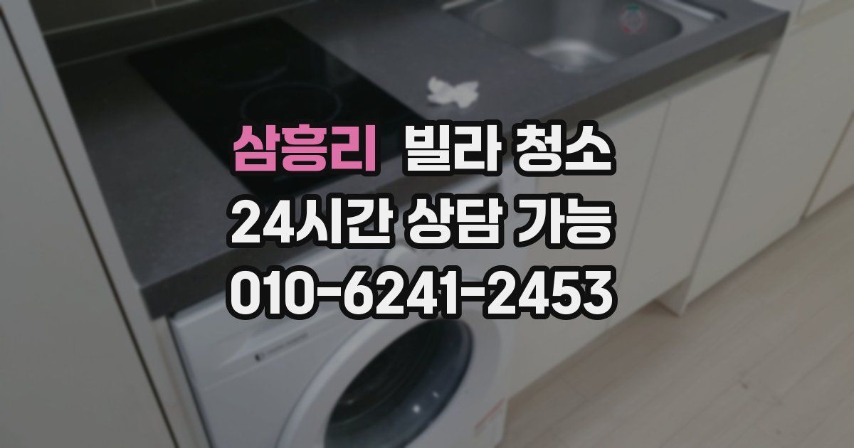 삼흥리 빌라 청소