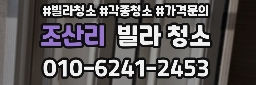 조산리 빌라 청소