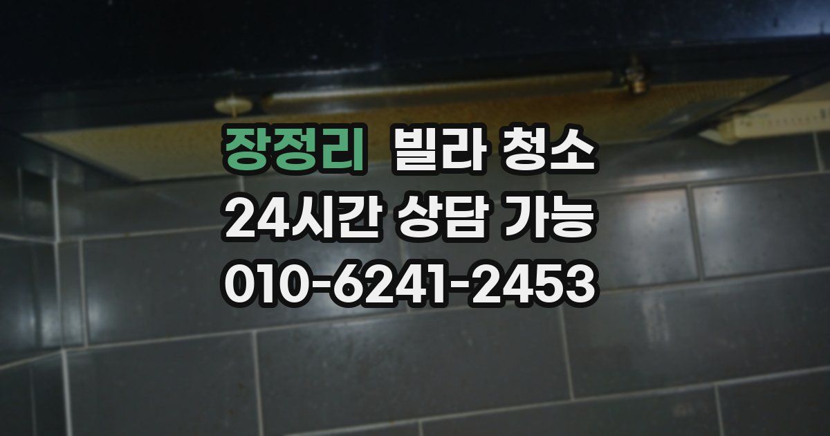 장정리 빌라 청소