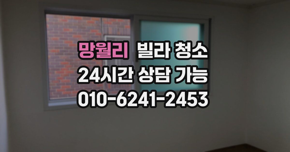 망월리 빌라 청소