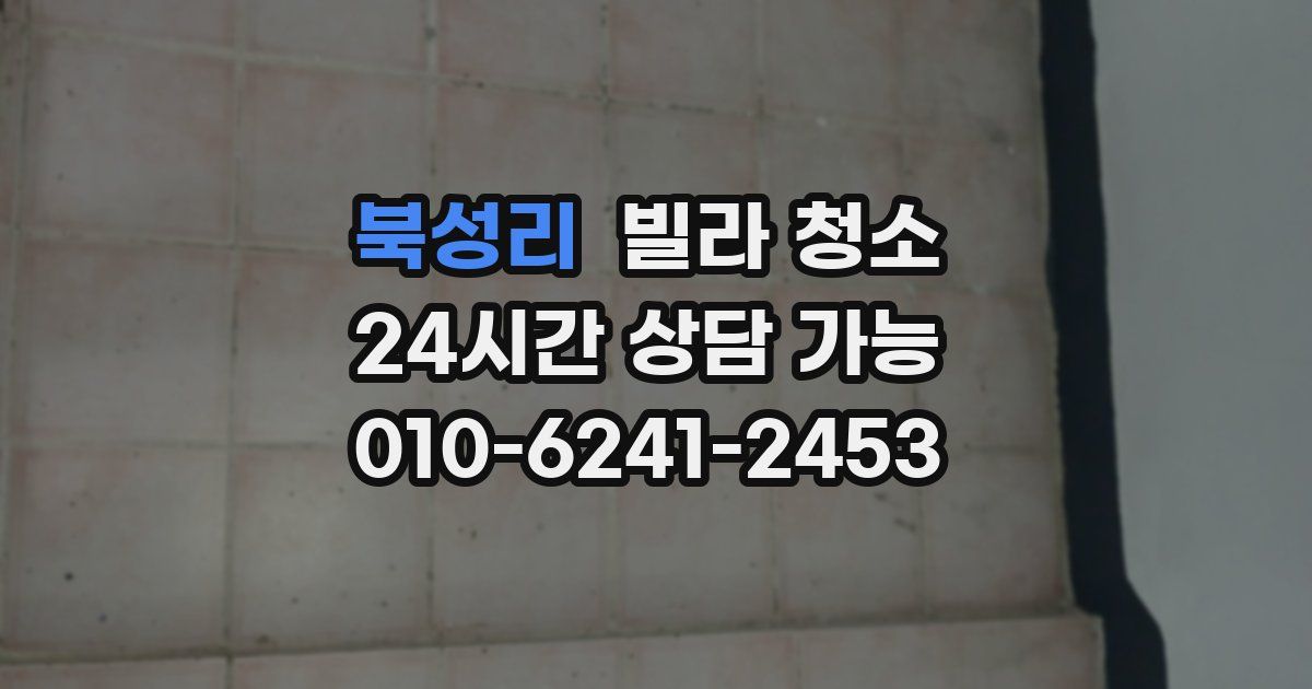 북성리 빌라 청소