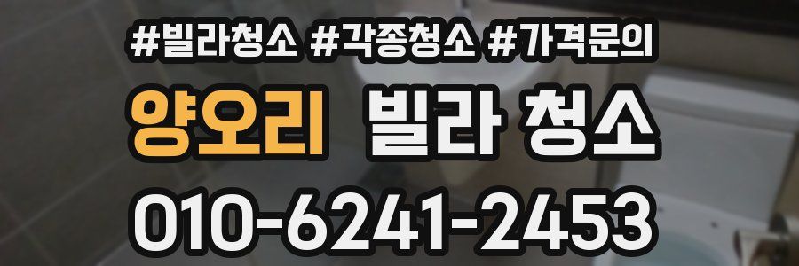 양오리 빌라 청소