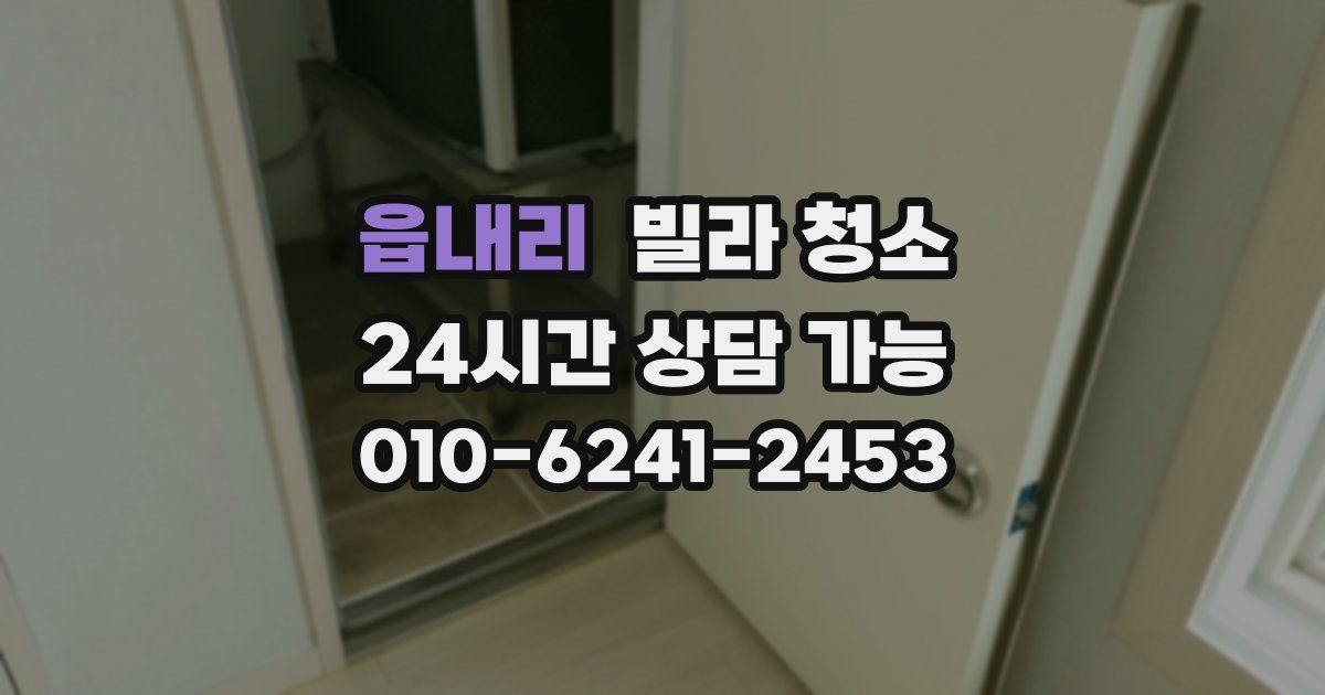 읍내리 빌라 청소