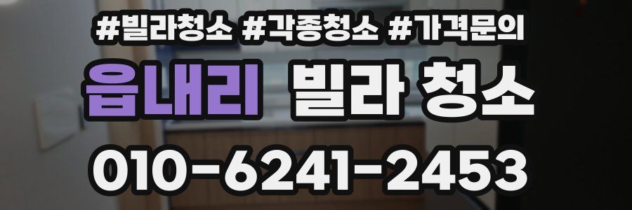 읍내리 빌라 청소