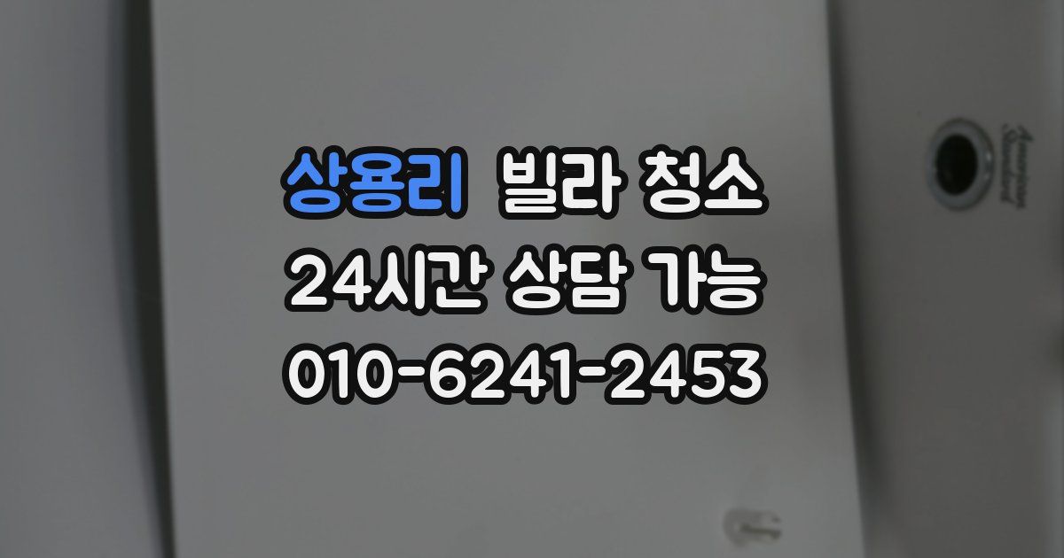 상용리 빌라 청소