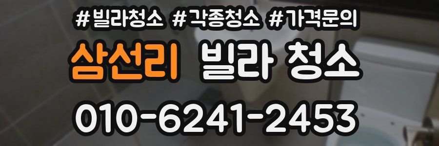 삼선리 빌라 청소