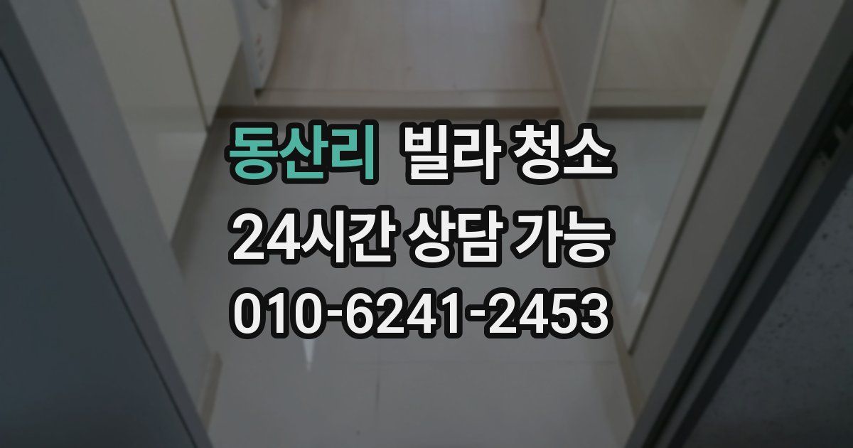 동산리 빌라 청소