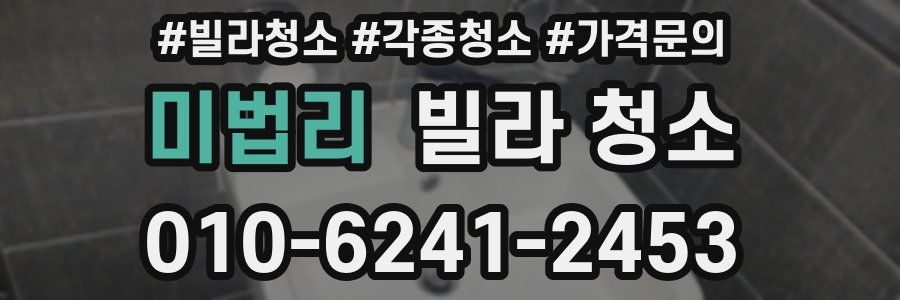 미법리 빌라 청소