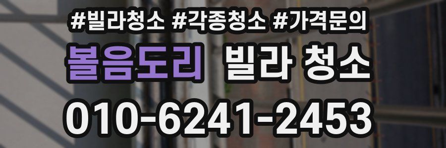 볼음도리 빌라 청소