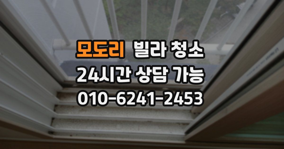 모도리 빌라 청소