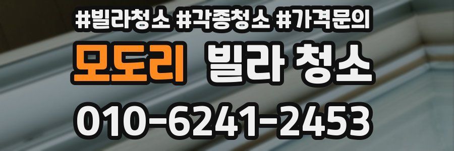 모도리 빌라 청소