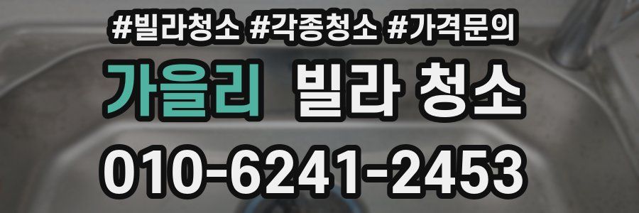 가을리 빌라 청소