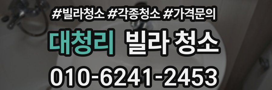 대청리 빌라 청소