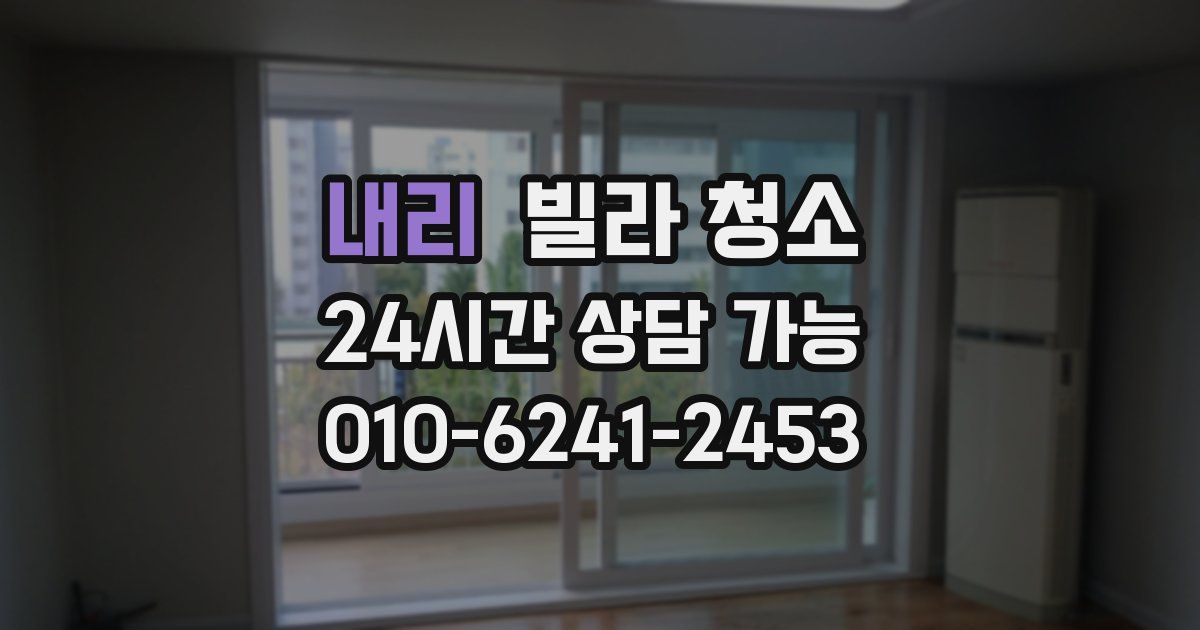 내리 빌라 청소