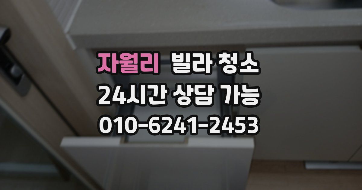 자월리 빌라 청소