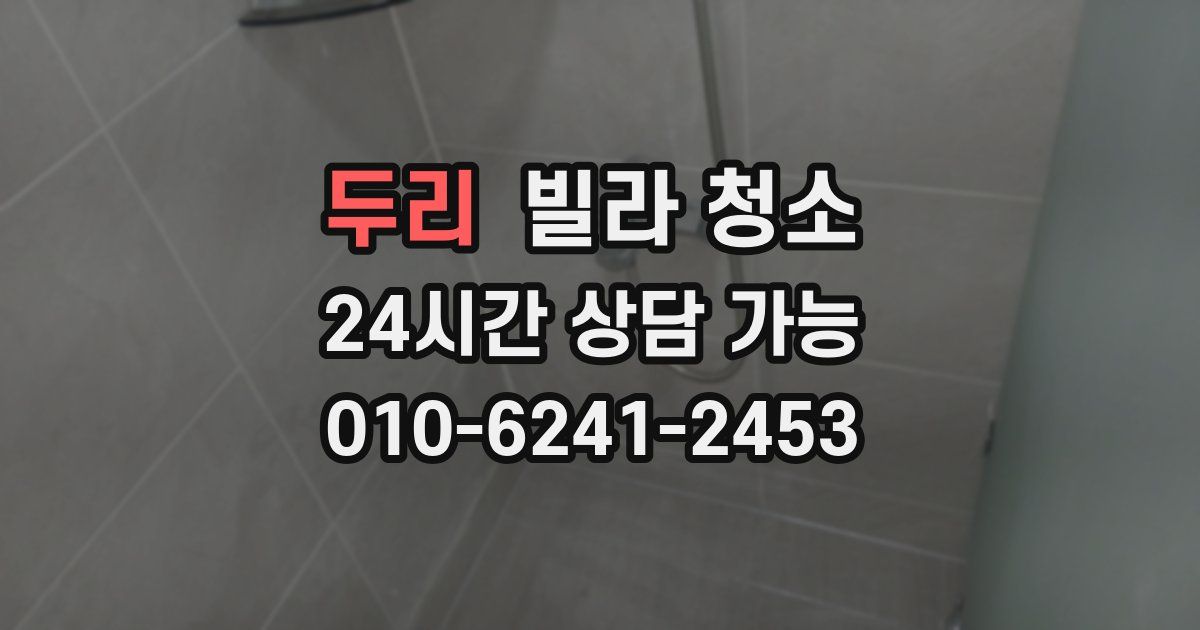 두리 빌라 청소